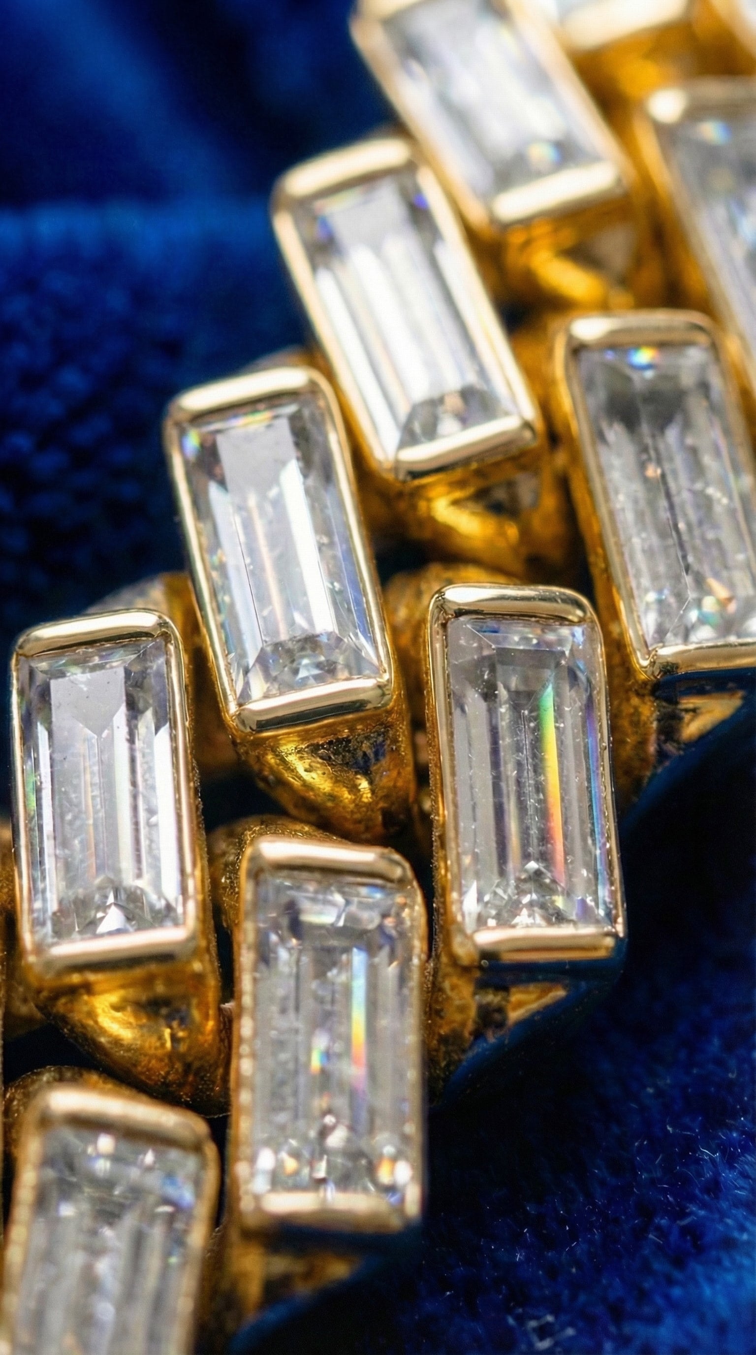 Baguette Necklace - Gold