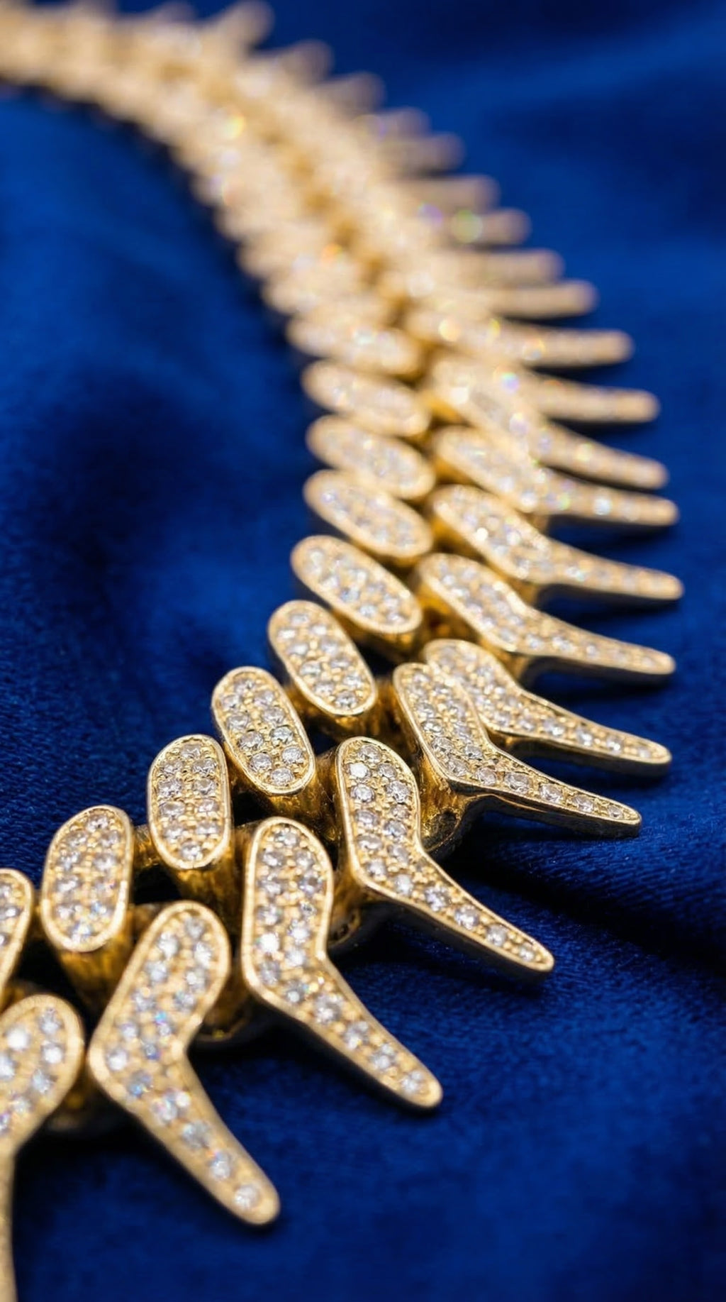Bones Necklace - Gold