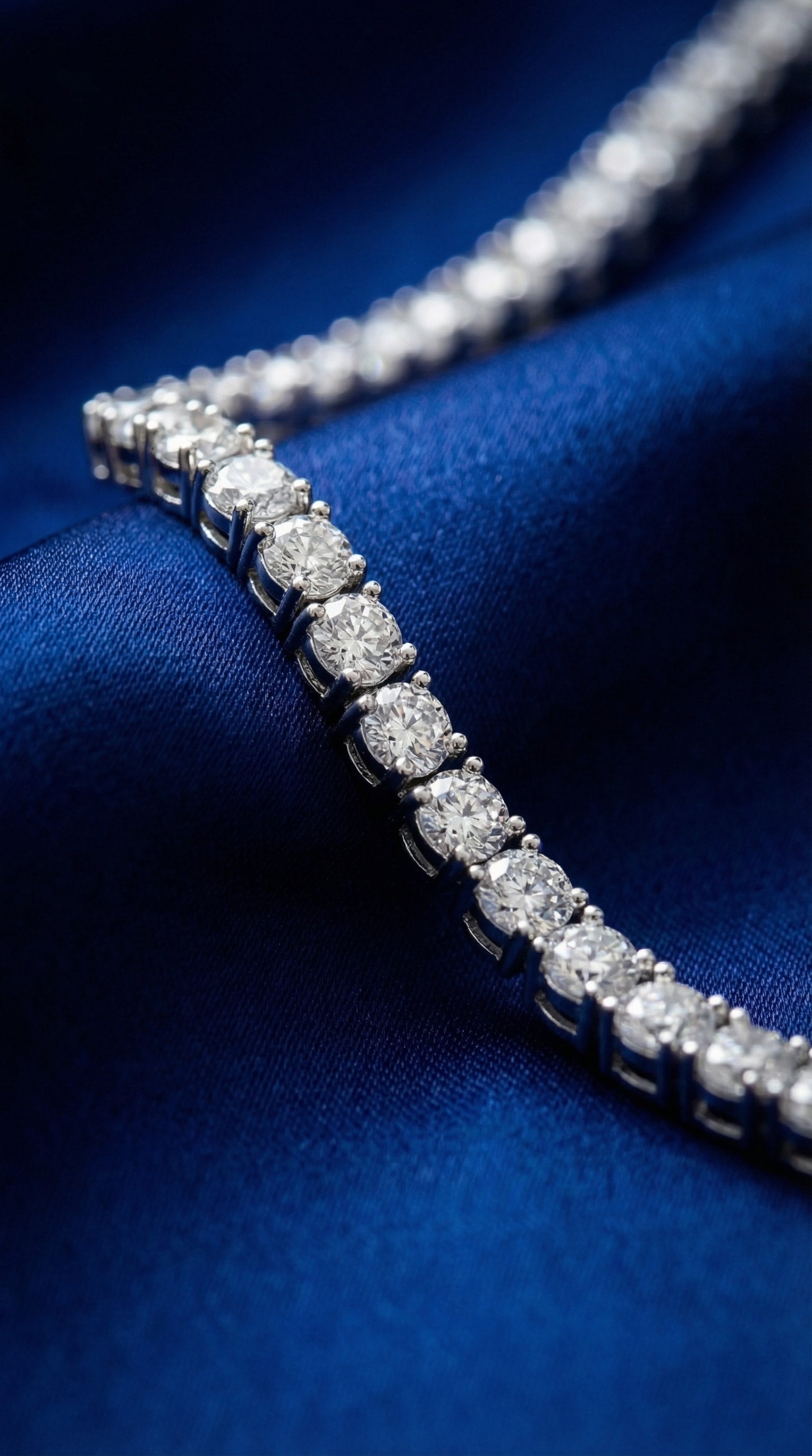 Tennis Necklace - Silver